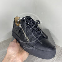 Giuseppe Zanotti Frankie 'All Black' Low Croc Zipped (41.5)