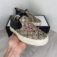 Gucci Herrre 'Kingsnake' GG Print Supreme Slip-Ons Sneaker (41.5) 🦍