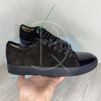 Lanvin 'All Black Suede' Croc Mat Toe (42) 🐊