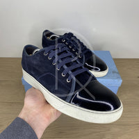 Lanvin Sneakers, 'Navy Suede' Lak Toe (44) 🥳