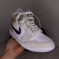 Nike Air Jordan 1 Mid 'Tan Suede Navy' (44) 🍮