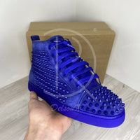 Christian Louboutin 'Atlantic Mat' Louis Flat Spikes High Tops Herre (41) 🧵