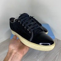 Lanvin Sneakers, 'Black Suede' Lak Toe Herre (42) 🕶