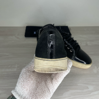 Lanvin Sneakers, 'Black Suede' Lak Toe (41)