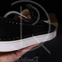 Christian Louboutin 'Black Suede' Pik Boat (42.5) 🏰