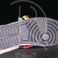 Nike Air Jordan 1 Retro High White Black 'Volt' University Gold (43) ⚡️