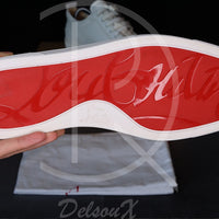 Christian Louboutin 'White Leather' Junior Spikes (42.5) 🕊