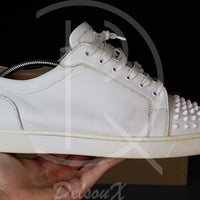 Christian Louboutin 'White Leather' Junior Spikes (44.5) 🪙