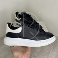 Alexander McQueen Herre 'Black Leather' Oversized (43) ♠️