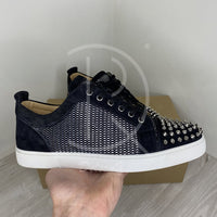 Christian Louboutin 'Black/Silver' Junior Spikes Orlato Flat (41.5) ♥️