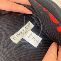 Givenchy 'Ripped Rød Logo' Uld Hue Unisex (One Size) 🤯