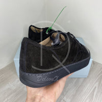 Lanvin 'All Black Suede' Croc Mat Toe (42) 🐊