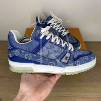 Louis Vuitton Trainer Sneaker 'Denim Monogram' (42.5) 👑