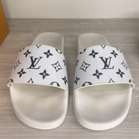 Louis Vuitton Slides, 'Waterfront Mule' White Monogram Men's (42)