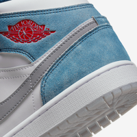 Nike Sneakers, Jordan 1 Mid ‘French Blue Fire Red’