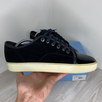 Lanvin Sneakers, 'Black Suede' Lak Toe Herre (42) 🕶