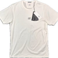 C.P. Company T-Shirt, Herre 'Hvid' (Medium + X-Large)