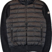 Moncler Cardigan, Herre 'Sort/Grå' Maglione Tricot (Large)
