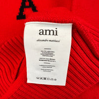 AMI Turtleneck, Herre Heart 'Rød' (Large) 😁