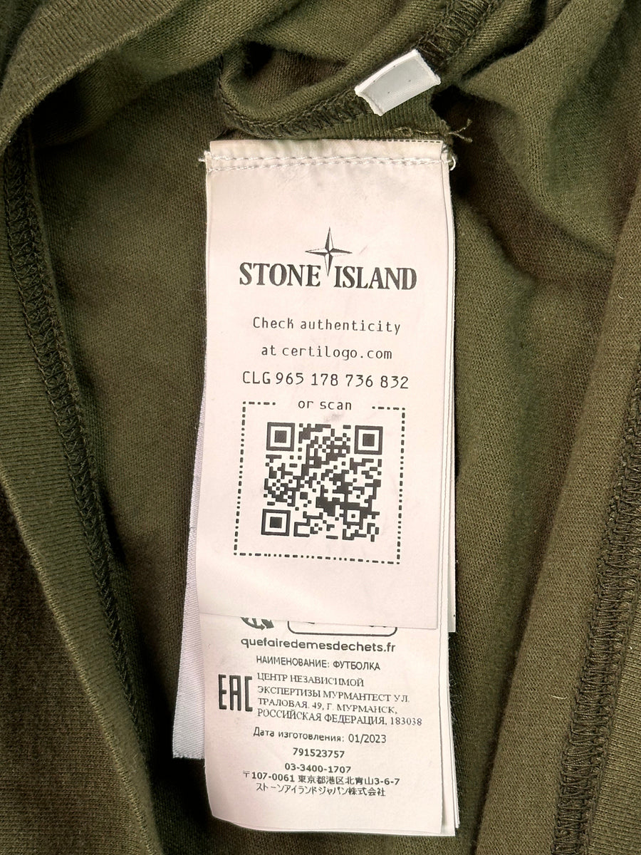 Stone Island T-Shirt, Herre 'Gron' (M)