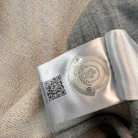 Moncler Zip Hoodie, Herre, 'Grå' Double Logo (XX-Large)