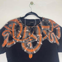 Marcelo Burlon Moa Black 'Snake Print' (S) 🐍
