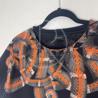 Marcelo Burlon Moa Black 'Snake Print' (S) 🐍