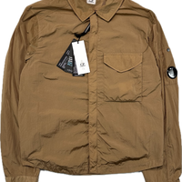 C.P. Company Overshirt, Herre Chrone-R Nylon 'Brun' (Large)
