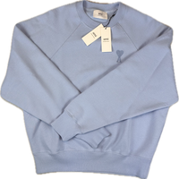 AMI Crewneck, Heart 'Baby Blå' (X-Large) 👀