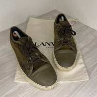 Lanvin Sneakers, Herre 'Oliven' Mat Toe (43)