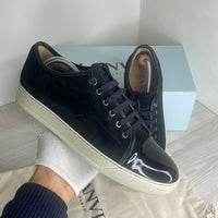 Lanvin Sneakers, Herre 'Sort' Lak Toe (43)
