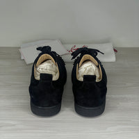 Christian Louboutin Sneakers, 'Black Suede' Junior Spikes (42)