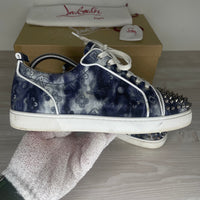 Christian Louboutin Sneakers, 'Multi Silver' Junior Spikes (41)