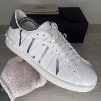 Valentino Sneakers, 'White Leather' VLTN Open (44)
