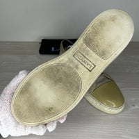 Lanvin Sneakers, Herre 'Olive' Lak Toe (43)