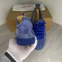 Christian Louboutin Sneakers, 'Electric Blue' Junior Spikes (42)