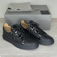 Giuseppe Zanotti, 'Black Leather' Frankie (40)