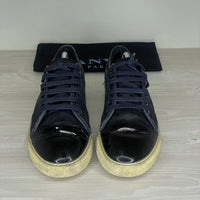 Lanvin Sneakers, 'Navy Suede' Lak Toe (42)