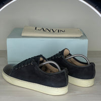 Lanvin Sneakers, 'Black Suede' Lak Toe (43)