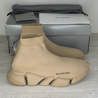 Balenciaga Sneakers, 'Beige' 2.0 Speed Trainer (42)