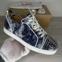 Christian Louboutin Sneakers, 'Multi Silver' Junior Spikes (41)
