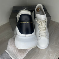 Alexander McQueen Sneakers, 'Black Heel' Leather Oversized (44.5)