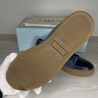Lanvin Sneakers, Blue Suede Lak Toe (40)