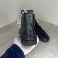 Christian Louboutin Sneakers, 'Black Leather' High-Top (44.5)