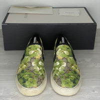 Gucci Sneakers, Green 'Bloom' Slip-on (44.5)