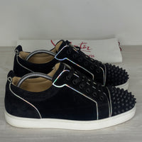 Christian Louboutin Sneakers, 'Multi Black Suede' Junior Spikes (39.5)