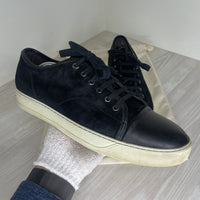 Lanvin Sneakers, Black Suede 'Mat Toe' (45)