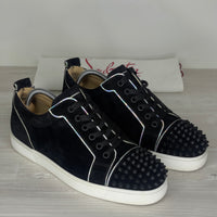 Christian Louboutin Sneakers, 'Multi Black Suede' Junior Spikes (39.5)