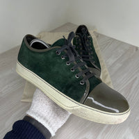 Lanvin Sneakers, Green Suede 'Lak Toe (43)