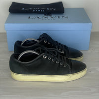 Lanvin Sneakers, 'Black Suede' Mat Toe (39)